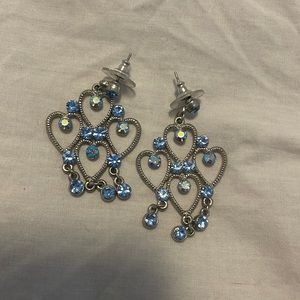 Blue dainty earrings